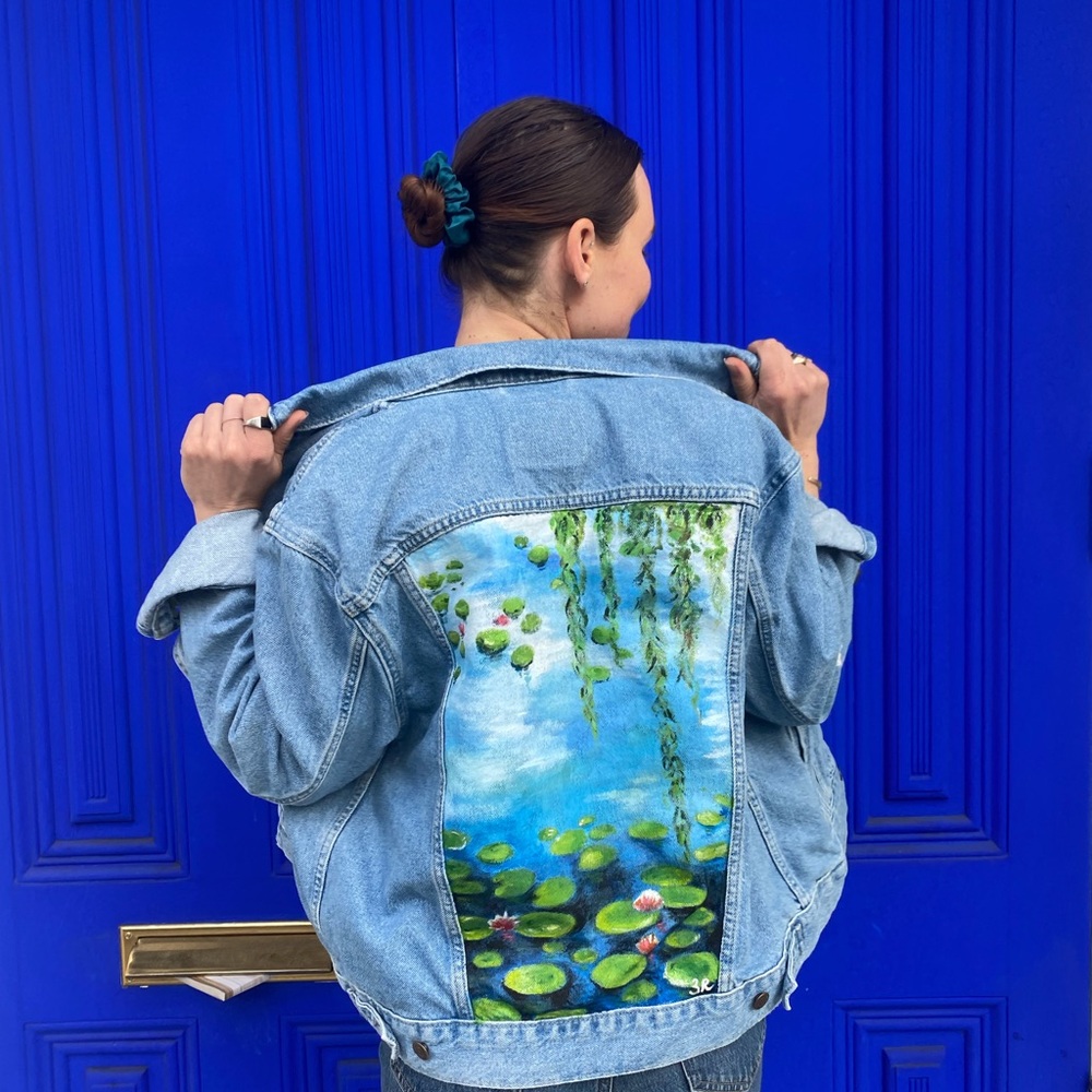 Hand painted Women’s Levi’s denim jacket, size M